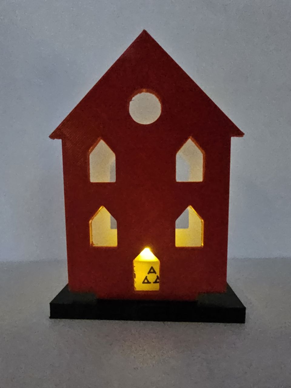 Casa encantada — lámpara para vela de té LED